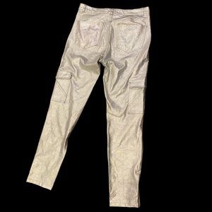 Pull&Bear silver metallic pants